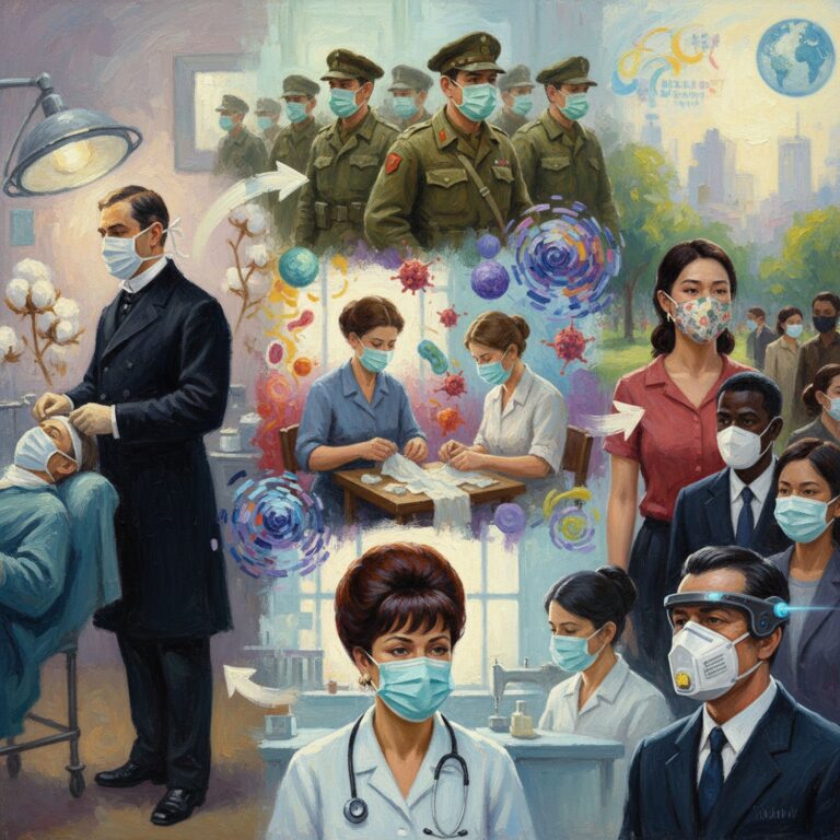 Maski chirurgiczne – od bawełny do N95 i historia filtracji