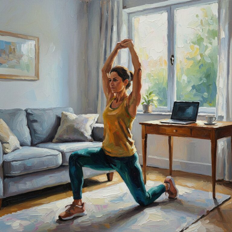 Domowy fitness – jak wykorzystać przestrzeń mieszkalną do ćwiczeń wzmacniających i rozciągających na siedzący tryb życia