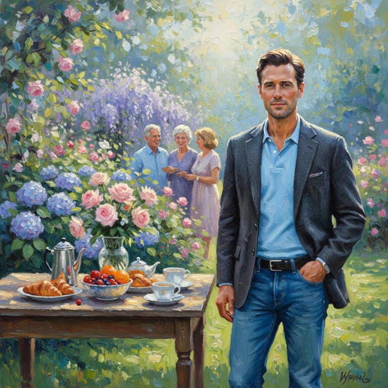 Stylowy look na weekendowy brunch – ciemnoszara marynarka w jodełkę z polo i jeansami slim