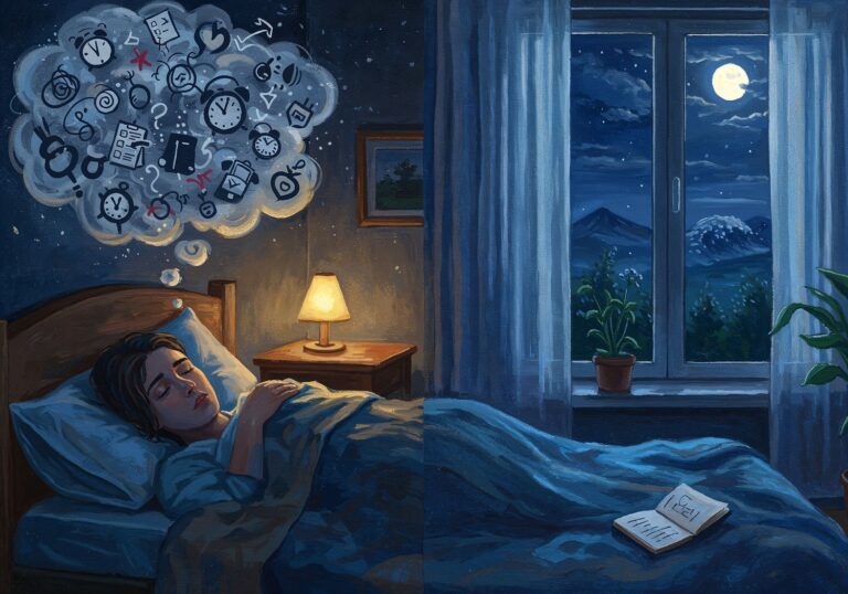 Jak pokonać stres i gonitwę myśli – techniki relaksacyjne i mindfulness dla głębokiego snu