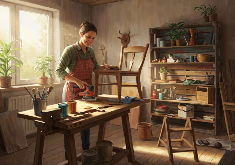Upcykling w domu – odnowa mebli dla lepszego zdrowia psychicznego i kreatywności