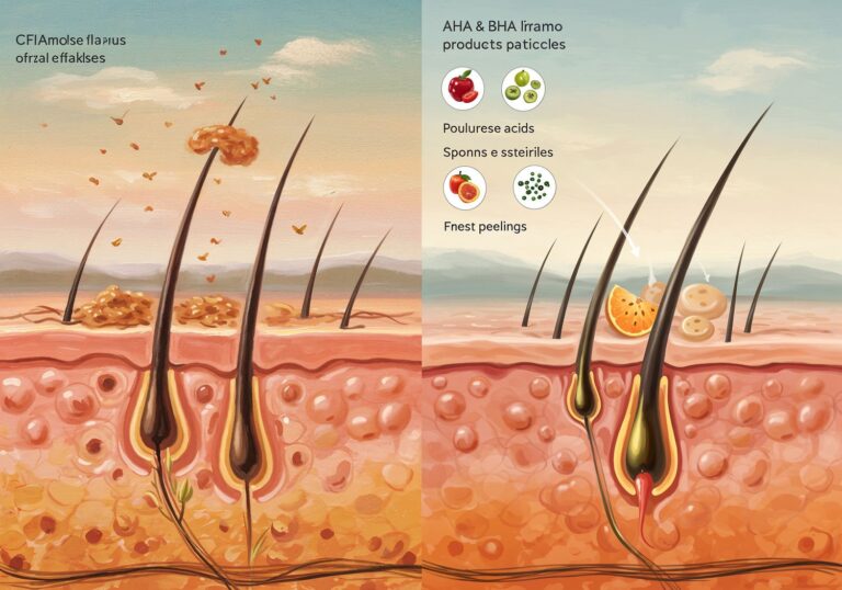 Złuszczanie skóry głowy kwasami AHA i BHA – dlaczego jest równie istotne jak pielęgnacja twarzy