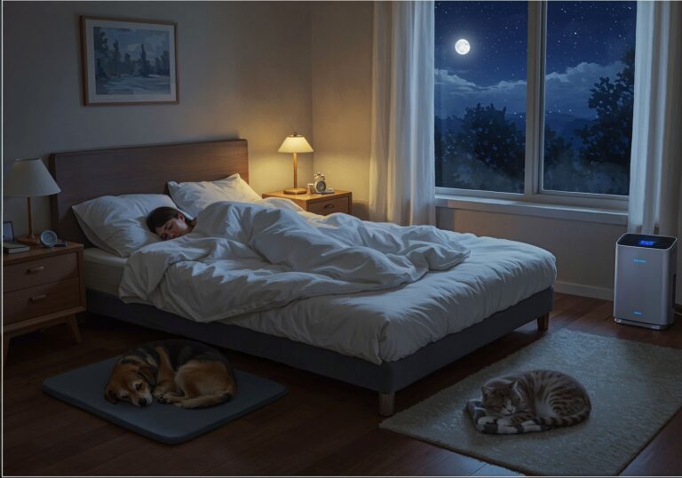 Czy twoje zwierzę kradnie ci sen – Jak spać z pupilem i zachować jakość wypoczynku