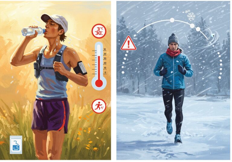 Bezpieczny trening w upale i mrozie – jak pogoda wpływa na organizm i chronić się przed ekstremami