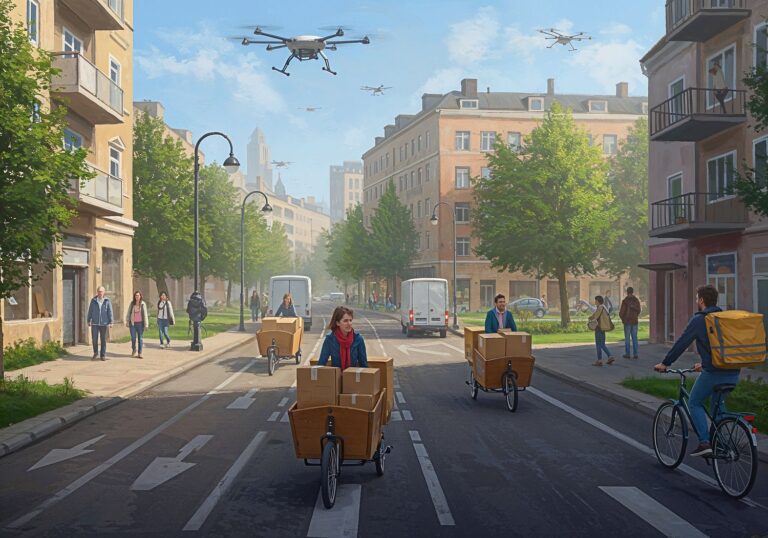 Zdrowie last-mile – jak logistyka miejska i dostawy dronami oraz rowerami zmniejszają zanieczyszczenie i poprawiają życie w centrach miast