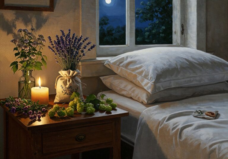 Odkryj relaksującą moc natury w sypialni – lawenda, waleriana i chmiel jako naturalne wsparcie snu