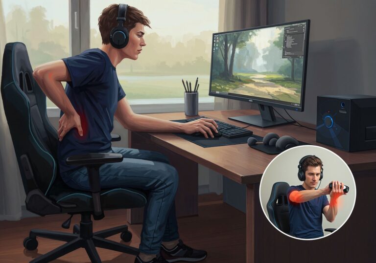 Syndrom tunelu nadgarstka, bóle pleców i kciuk gracza – ukryte koszty gamingowych maratonów i skuteczne sposoby zapobiegania
