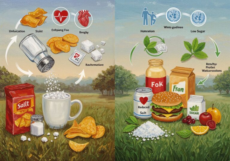 Jak przemysł spożywczy redukuje sól i cukier – innowacje w walce z otyłością i nadciśnieniem