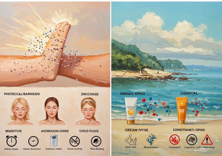 Filtry fizyczne kontra chemiczne – kompleksowy przewodnik po ochronie skóry przed słońcem