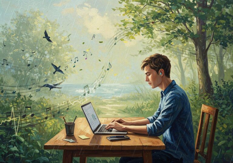 Odkryj harmonię – Muzyka klasyczna i dźwięki natury w redukcji stresu i poprawie koncentracji podczas pracy zdalnej