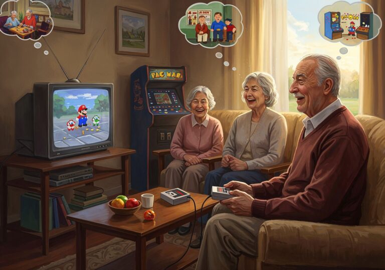 Gry retro w terapii nostalgicznej – Jak wspomagają pamięć i samopoczucie seniorów