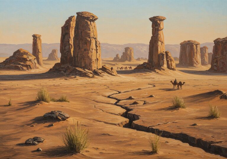 Pustynia Daszt-e Lut – ekstremalne upały i marsjańskie cuda natury