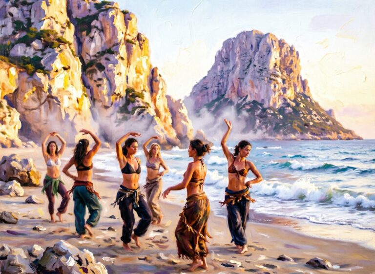 Luksusowa Ibiza i dziki tribal fusion na sekretnych skalistych plażach mistycznej wyspy Es Vedrà